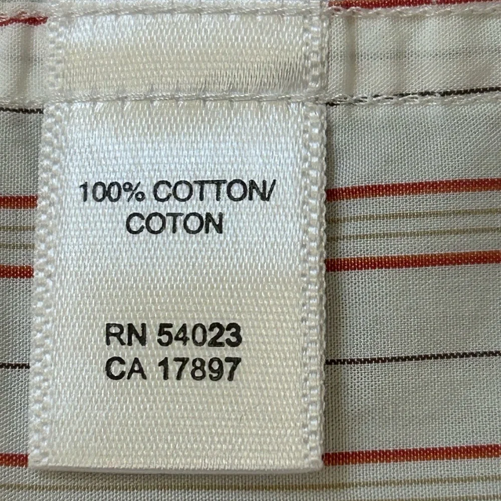 Banana Republic Men's Pink Striped‎ Button Down  Shirt Sz S (14/14.5)